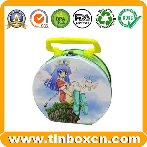 Metal Lunch Box with Handle_ Lunch Tin Box_ Gift Box